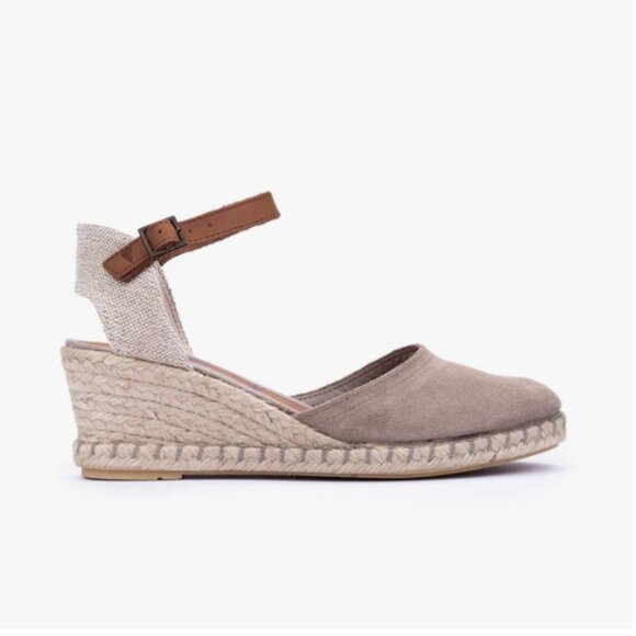 NEW VERBENAS WOT Wedges Malena Serraje Piedra 725 2j7 - Picture 5 of 9